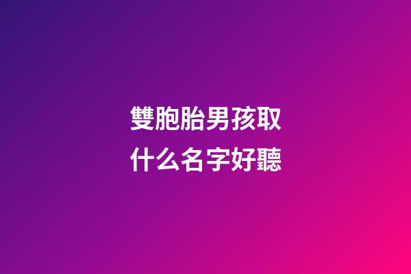 雙胞胎男孩取什么名字好聽(雙胞胎男孩起名雙胞胎男孩名字)-第1張-男孩起名-玄機派