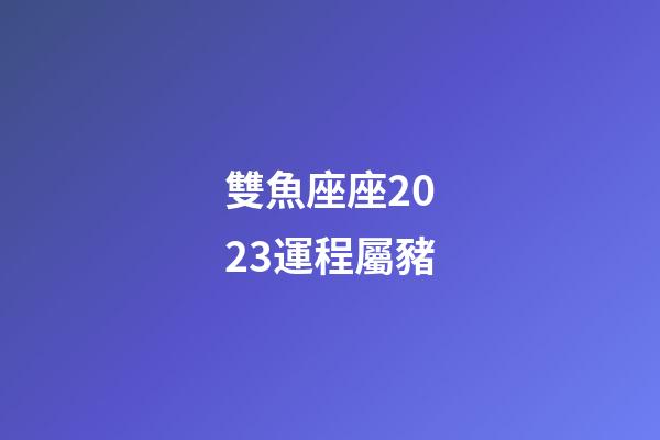 雙魚座座2023運程屬豬-第1張-星座運勢-玄機派