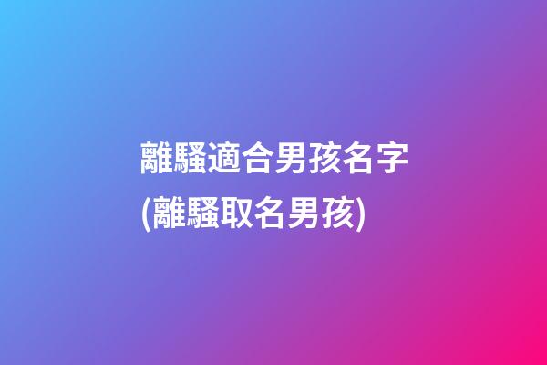 離騷適合男孩名字(離騷取名男孩)