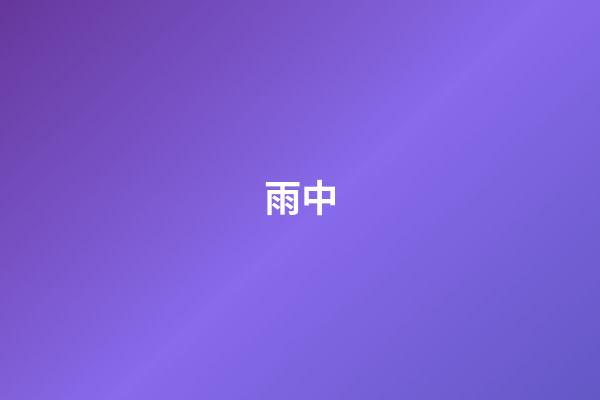 雨中