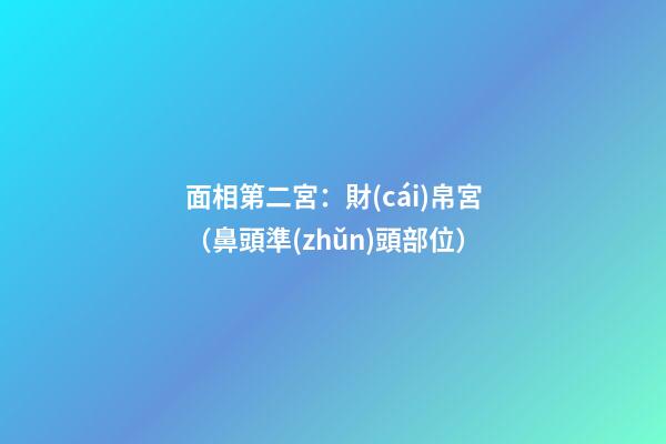 面相第二宮：財(cái)帛宮（鼻頭準(zhǔn)頭部位）