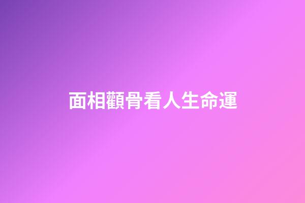 面相顴骨看人生命運