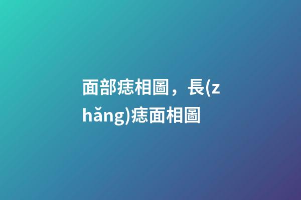 面部痣相圖，長(zhǎng)痣面相圖