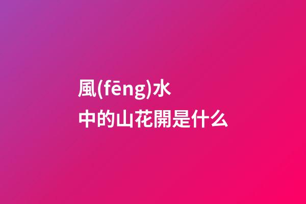 風(fēng)水中的山花開是什么